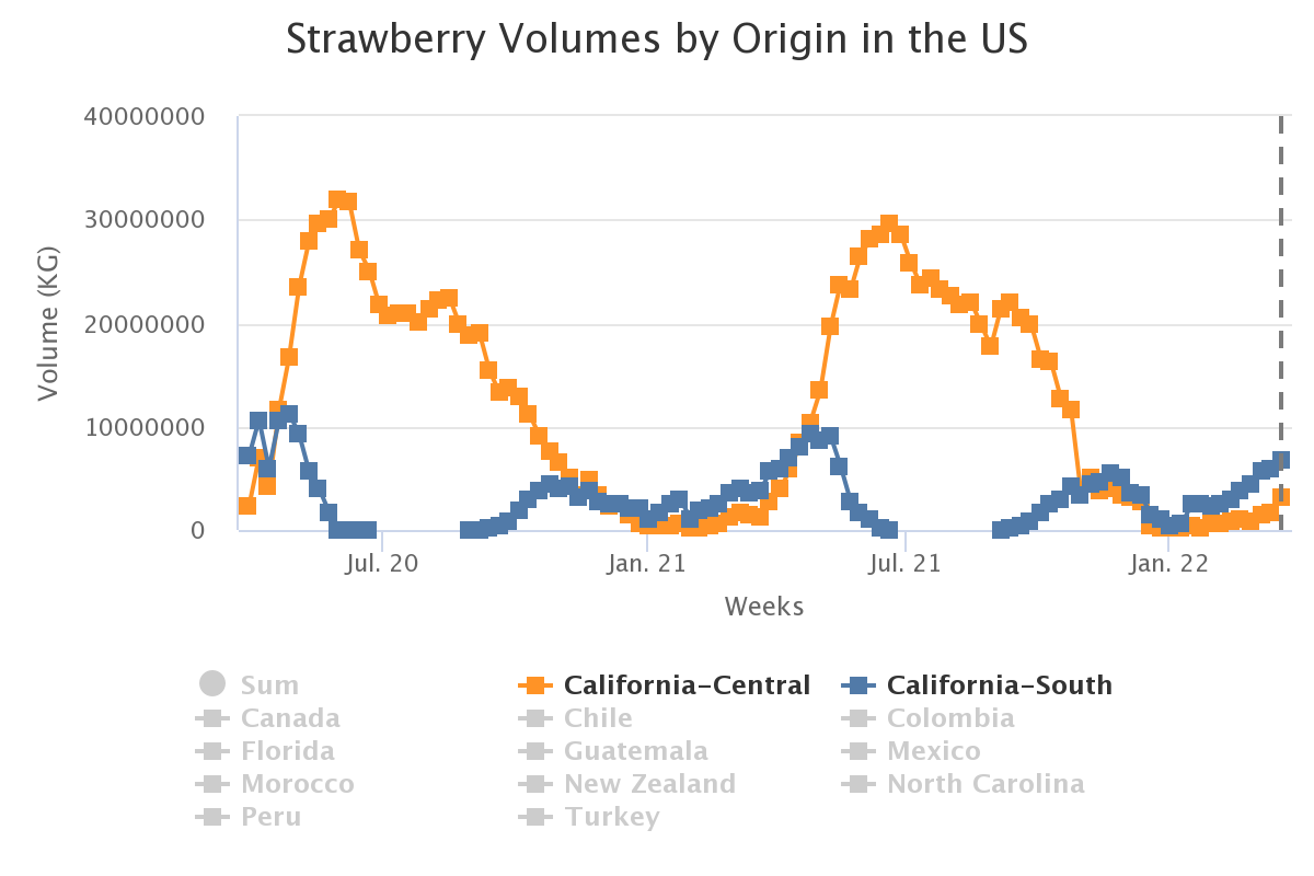 strawberry volumes by or 10