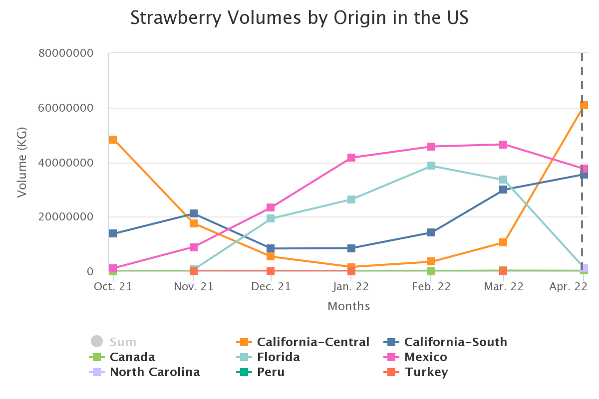 strawberry volumes by or 17