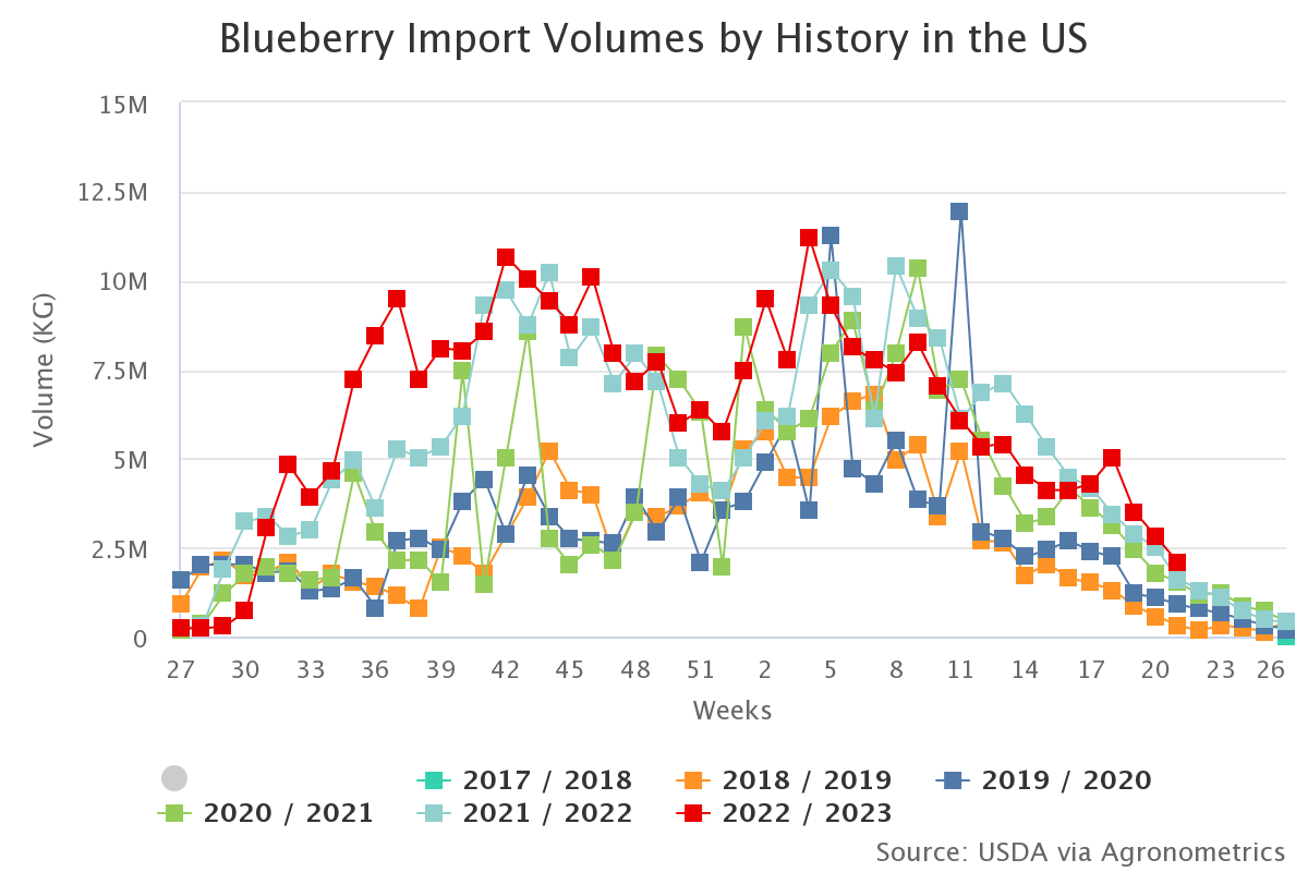 blueberry import volumes